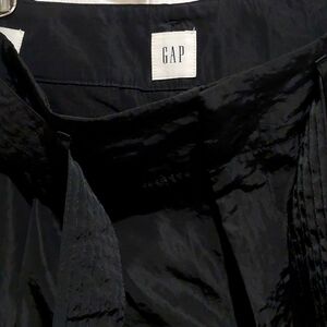 Gap black pants wide leg with sash belt
